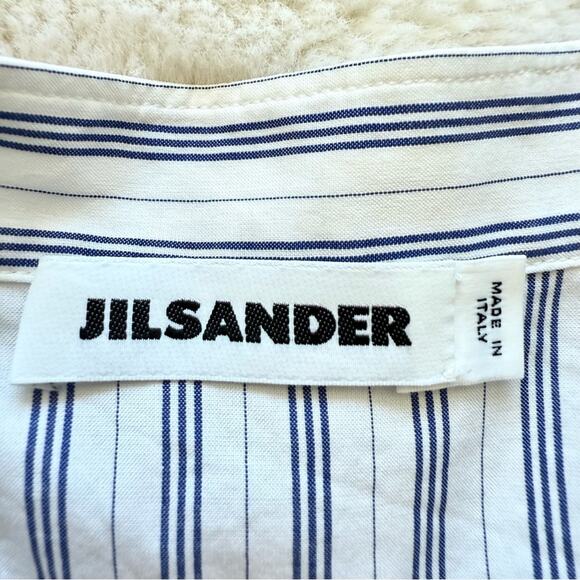 JIL SANDER women oversized striped blouse size 36IT Authentic Retail 1200$ - Picture 5 of 8